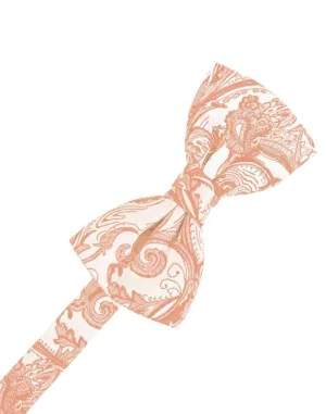 Peach Tapestry Kids Bow Tie