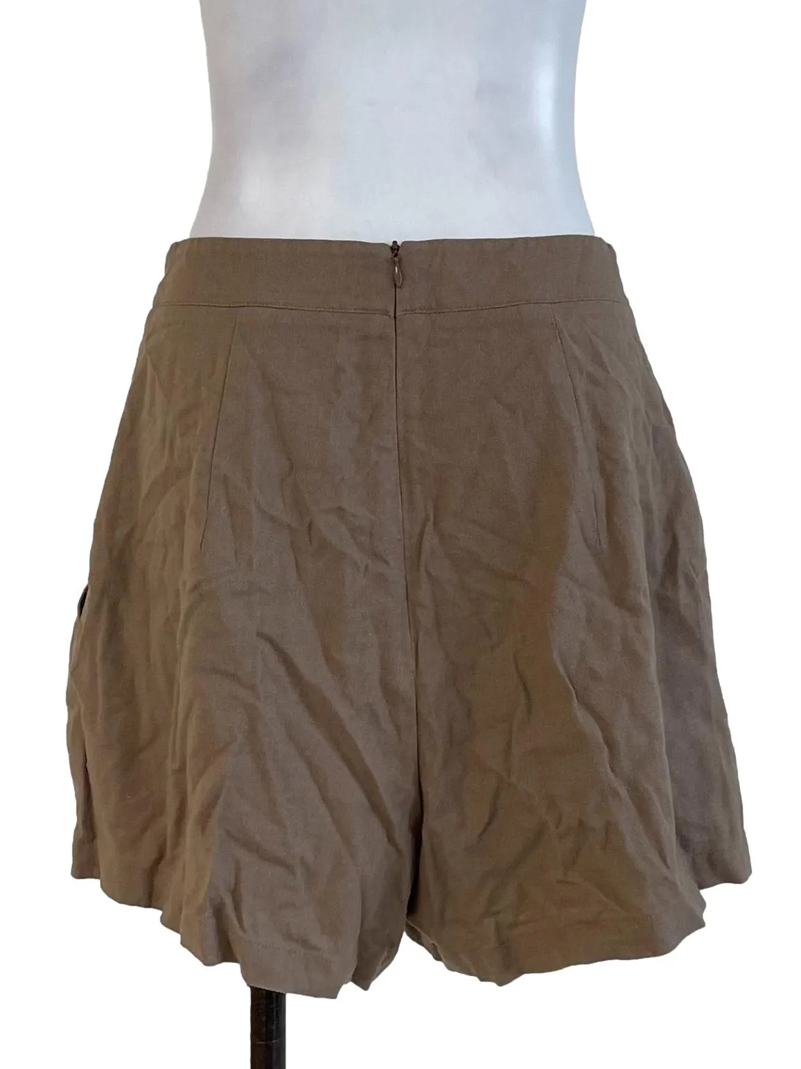 Peanut Brown Casual Shorts
