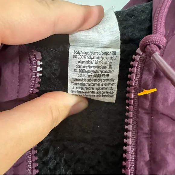 PINK Victoria’s Secret Sherpa Lined Jacket in Plum, Women’s Size XS