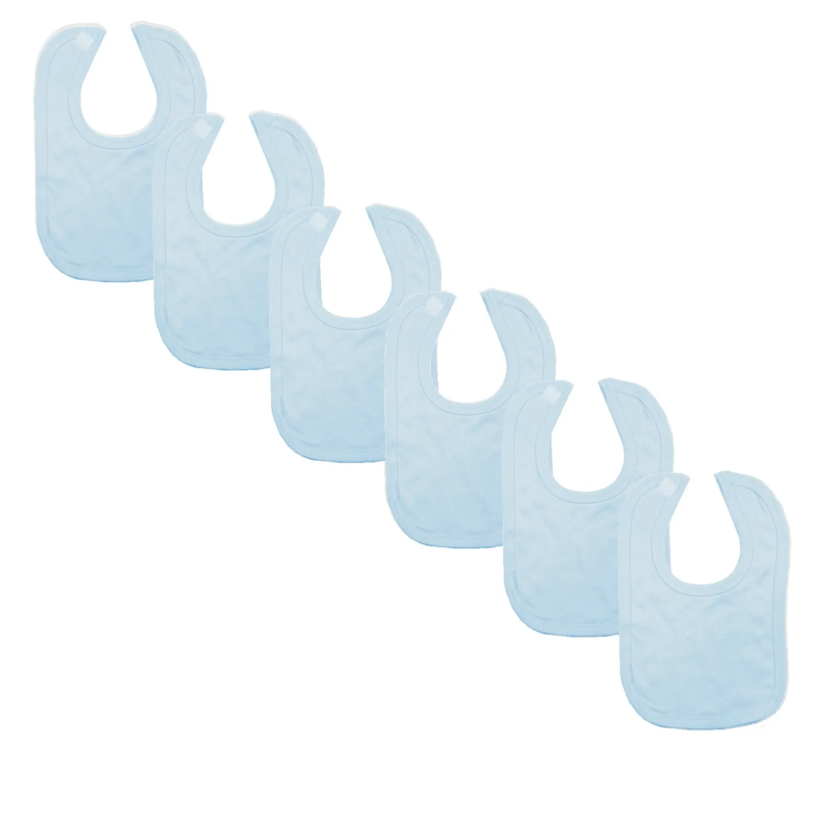 Plain Traditional Bibs - 6 Pack