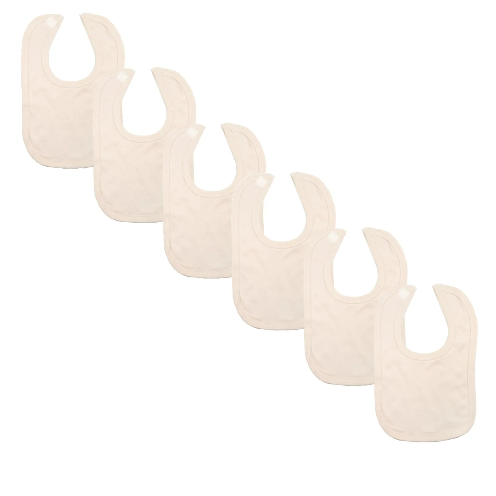 Plain Traditional Bibs - 6 Pack