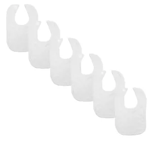 Plain Traditional Bibs - 6 Pack