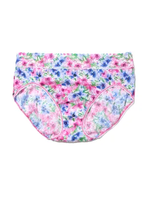 Plus Size Printed Signature Lace® French Brief  Paint And Pour