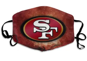 Print Football Personalized San Francisco 49ers Dust And Wind Respirator Mask