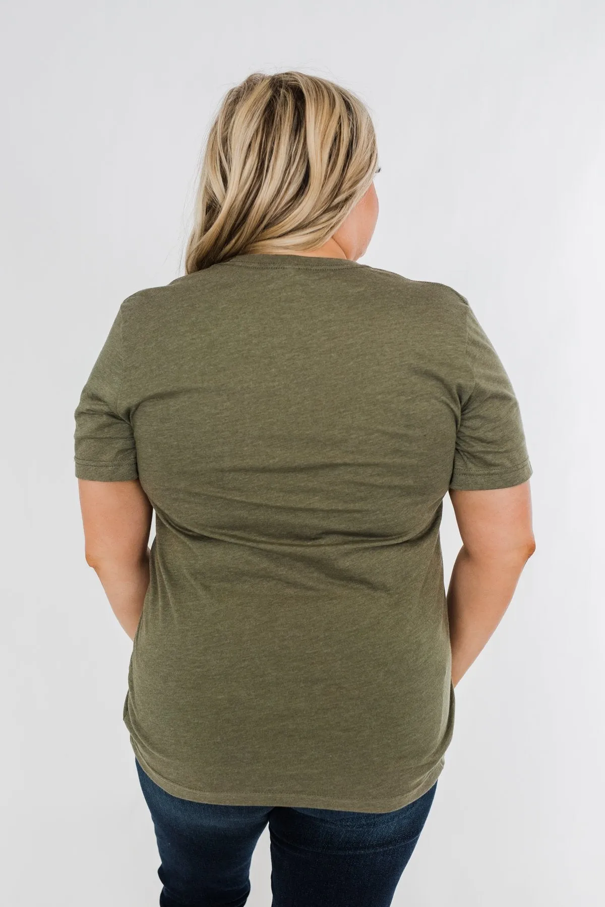 "Pumpkin Spice And Everything Nice" Graphic Tee- Olive