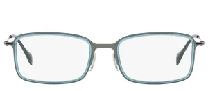 Ray-Ban RX 6298 2810 Rectangle Metal Gunmetal Eyeglasses with Demo Lens