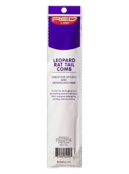 RED by KISS Leopard Rat Tail Comb (HM29)