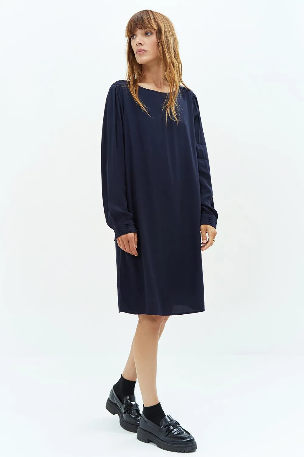 ROKHA - Robe marine droite