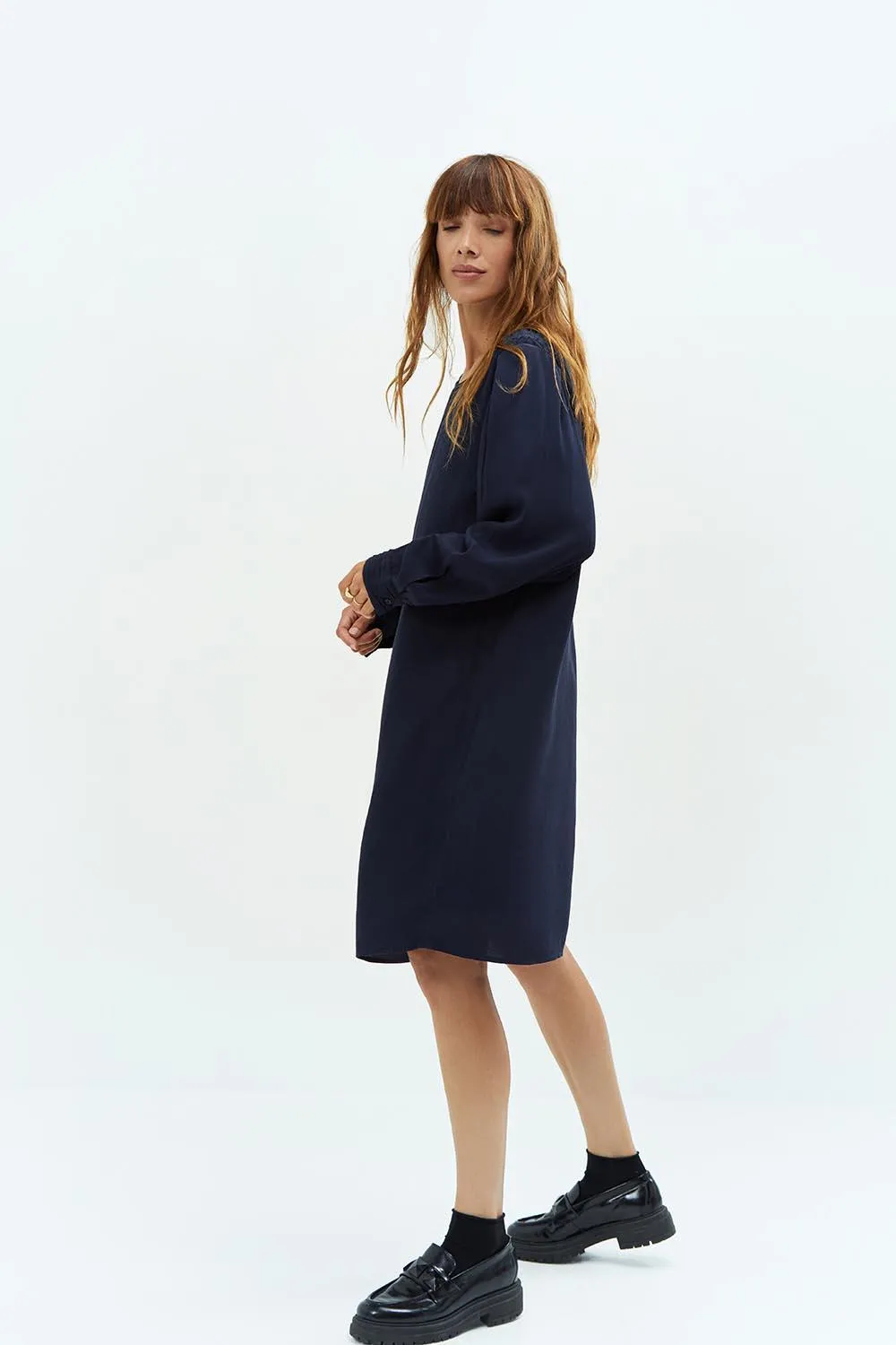 ROKHA - Robe marine droite