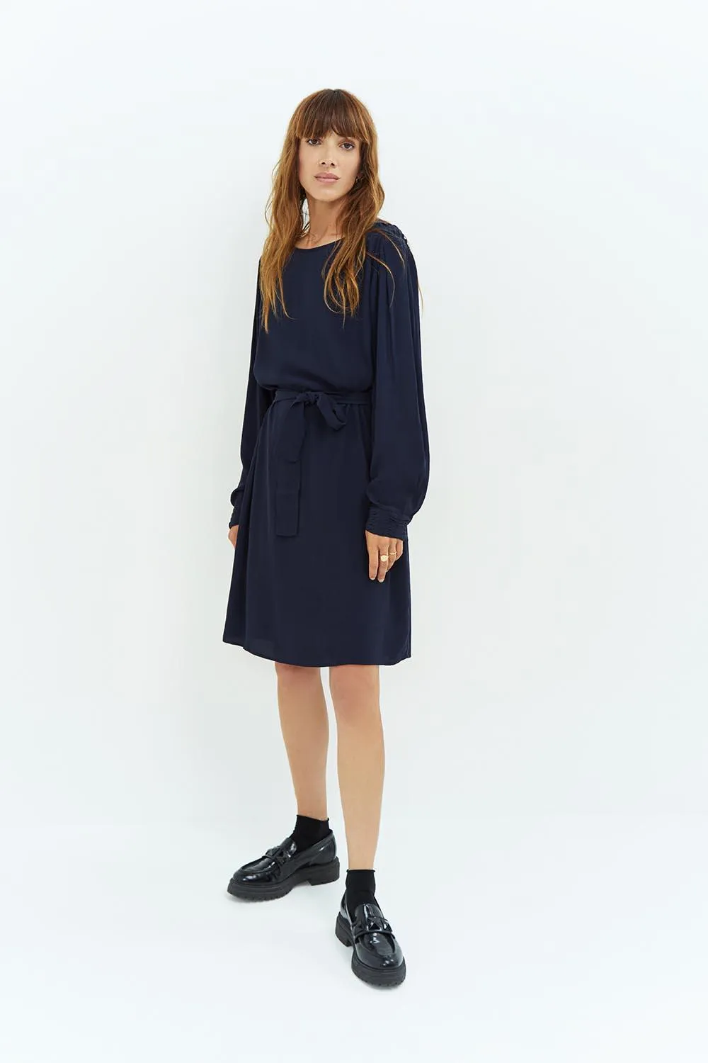 ROKHA - Robe marine droite
