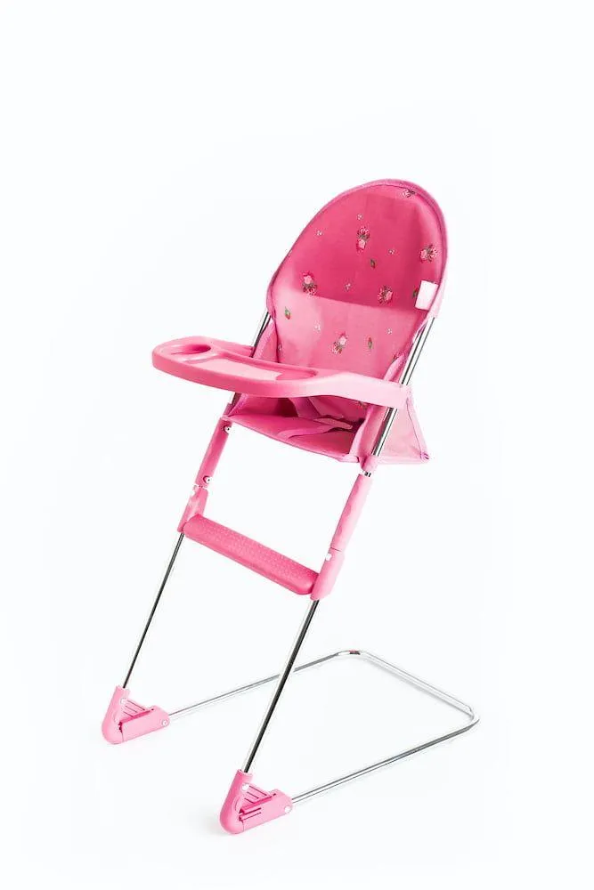 Roma darcie dolls high chair in blush