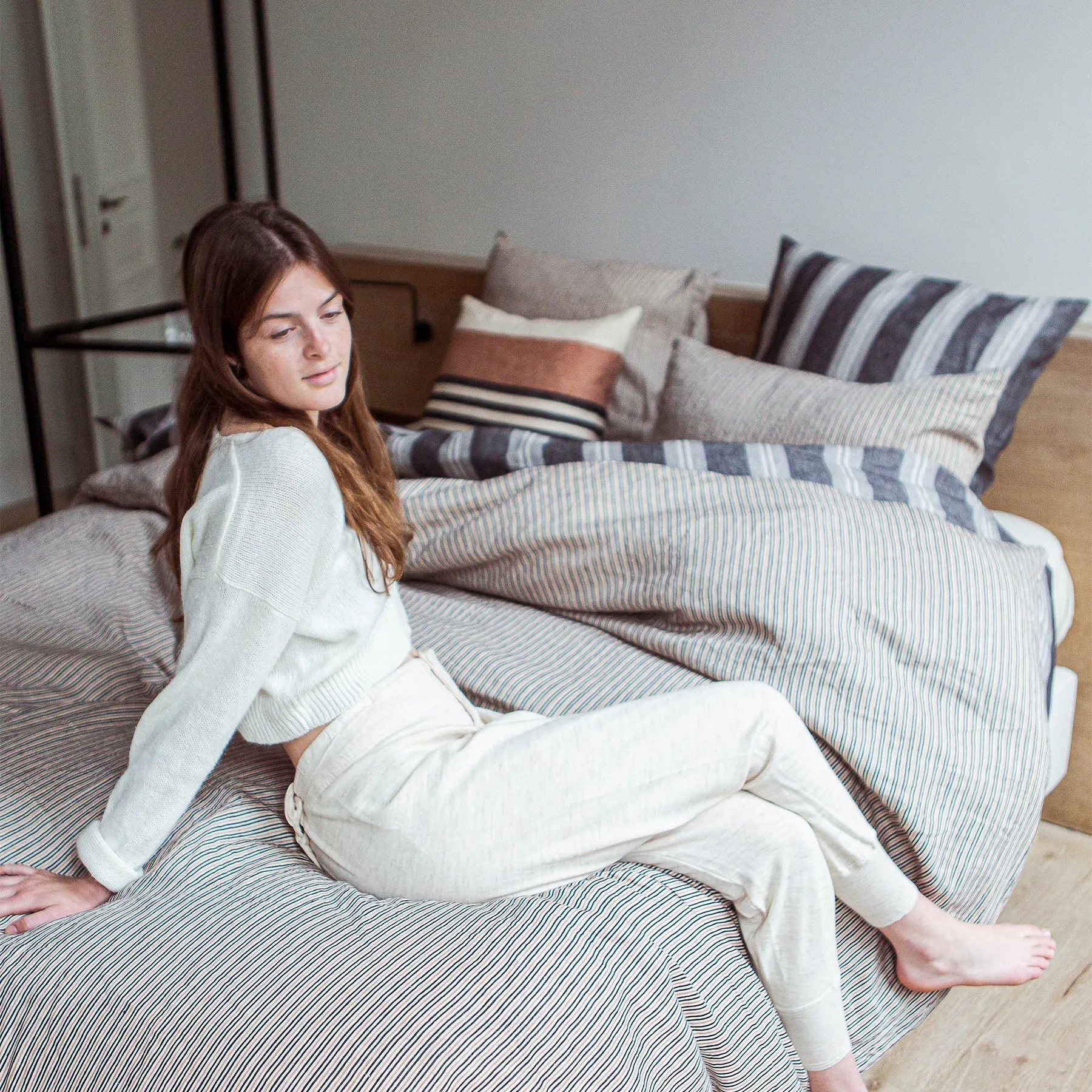 san gabriel stripe pillowcases & shams