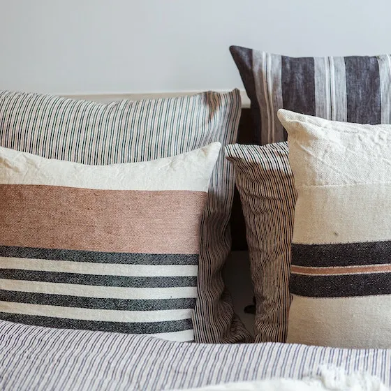 san gabriel stripe pillowcases & shams