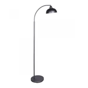 SARANTINO DARK GREY FLOOR LAMP INDUSTRIAL CHIC ADJUSTABLE ANGLE