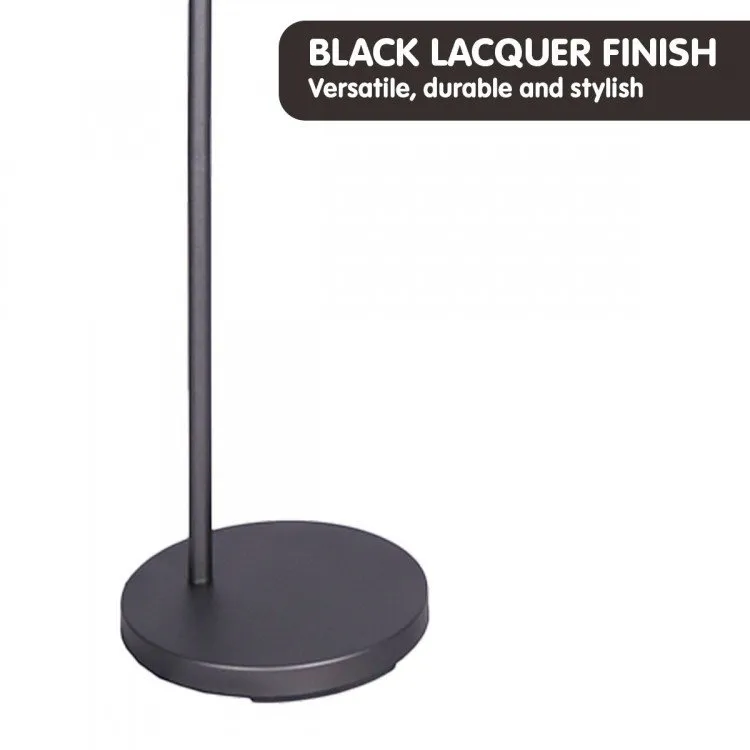 SARANTINO DARK GREY FLOOR LAMP INDUSTRIAL CHIC ADJUSTABLE ANGLE