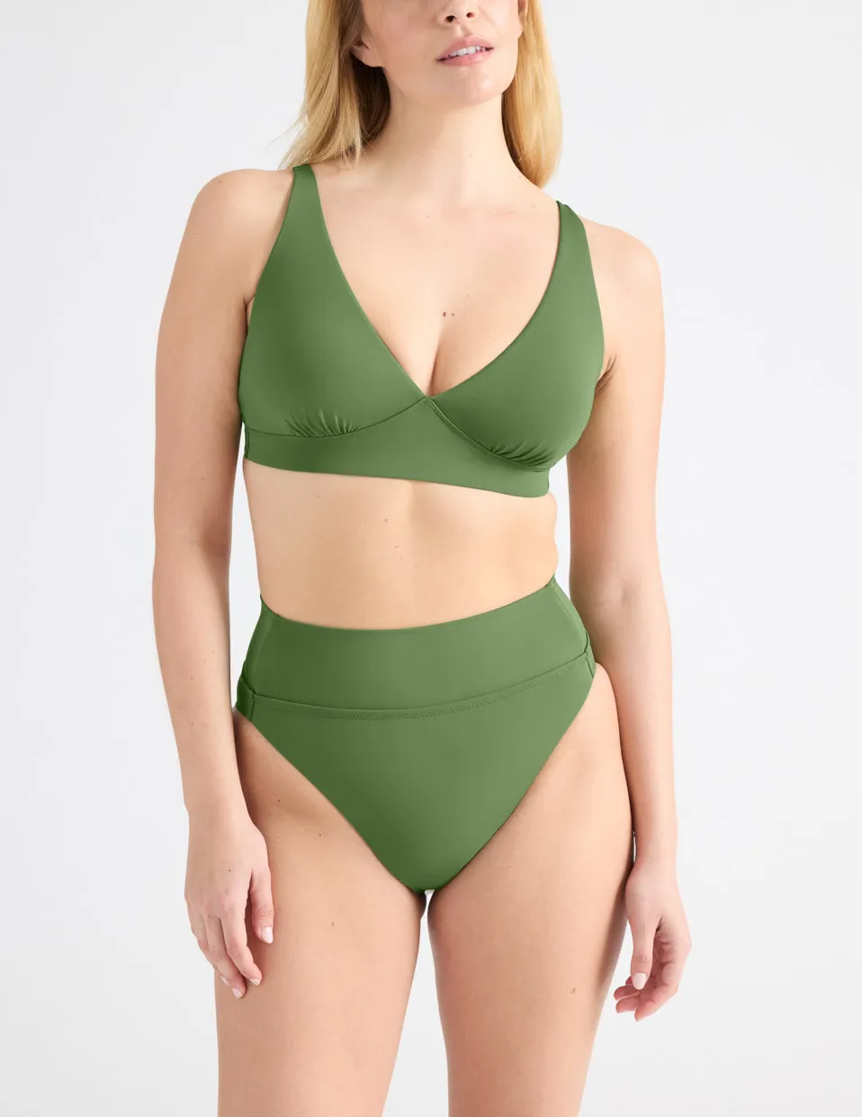 Sculpt High Rise High Cut Swim Bottom