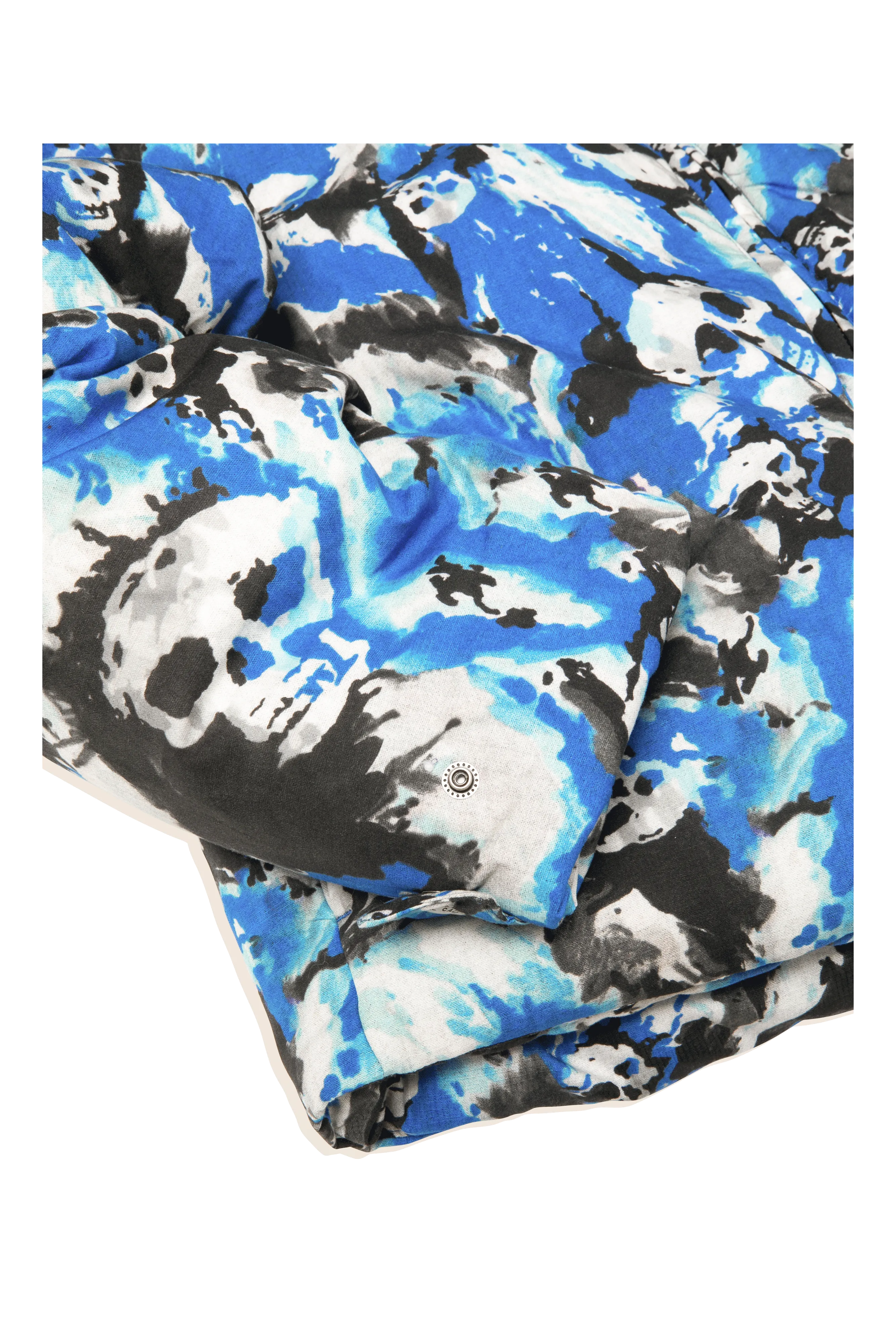 Skull Puffer Jacket Woven
