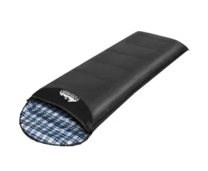 Sleeping Bag Single Camping Hiking Winter Thermal Grey