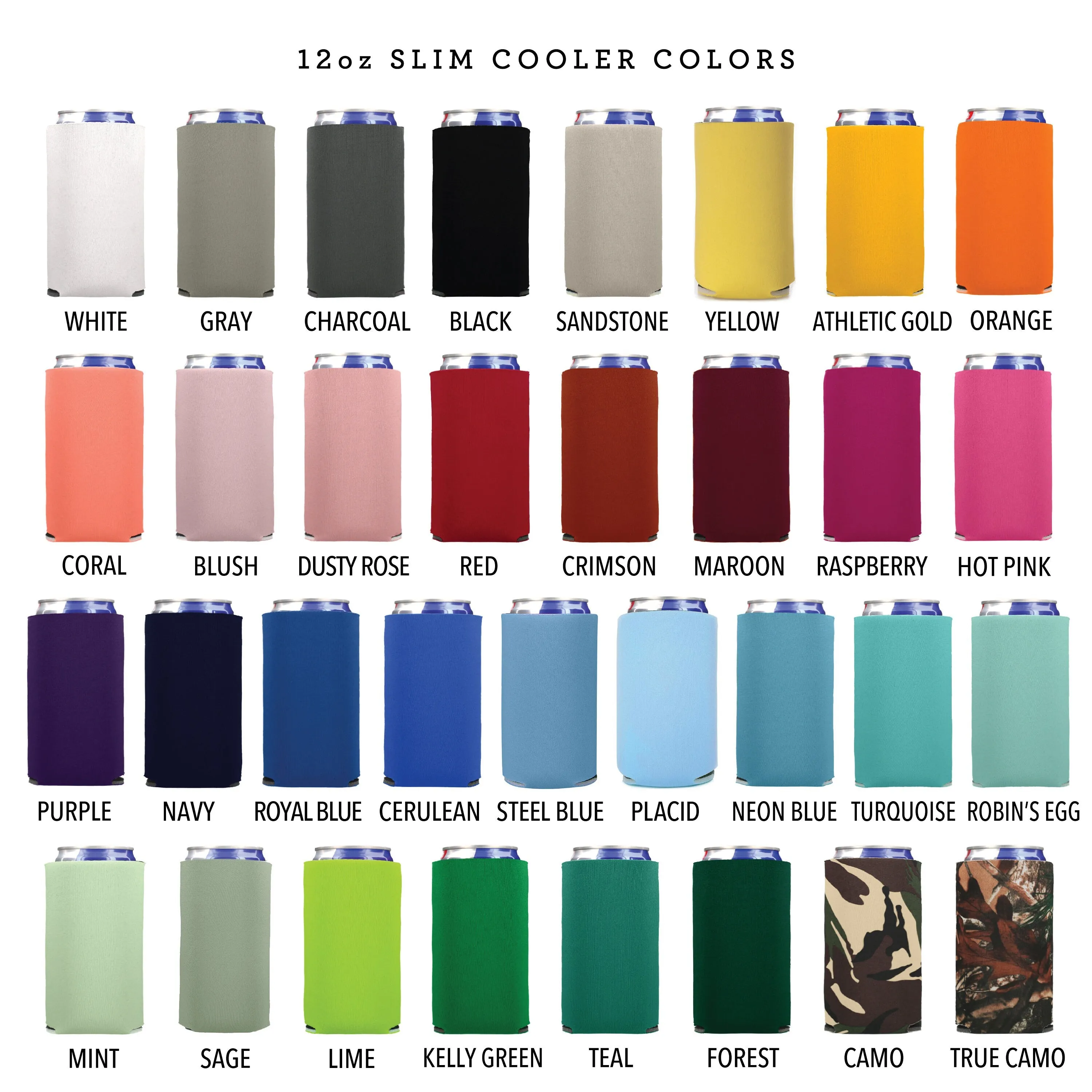 Slim 12oz Wedding Can Cooler #140S - Cheers to The Mr and Mrs