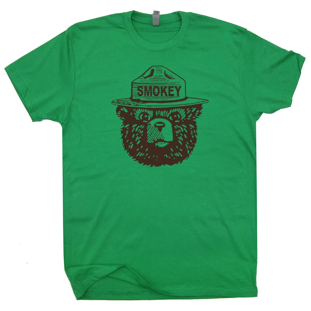 Smokey The Bear T Shirt Smokey The Bear Shirt Cool Camping Shirt Hiking Tee