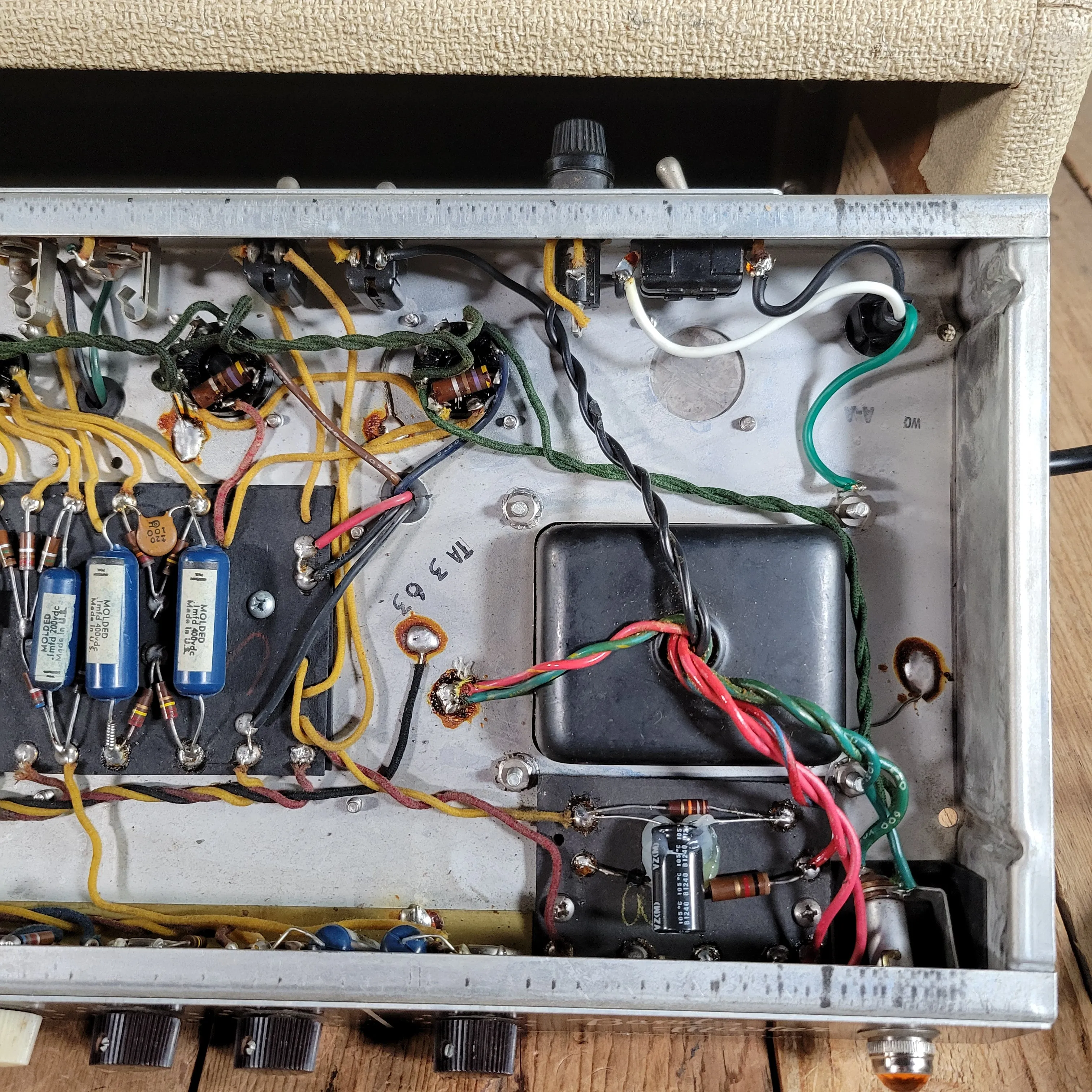 SOLD - Fender Bandmaster 6G7-A 1962 Blond Head and Cabinet