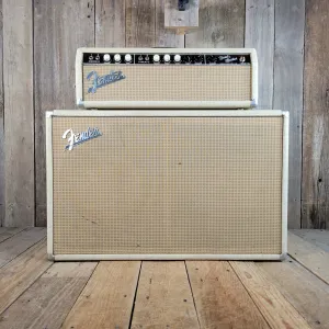 SOLD - Fender Bandmaster 6G7-A 1962 Blond Head and Cabinet