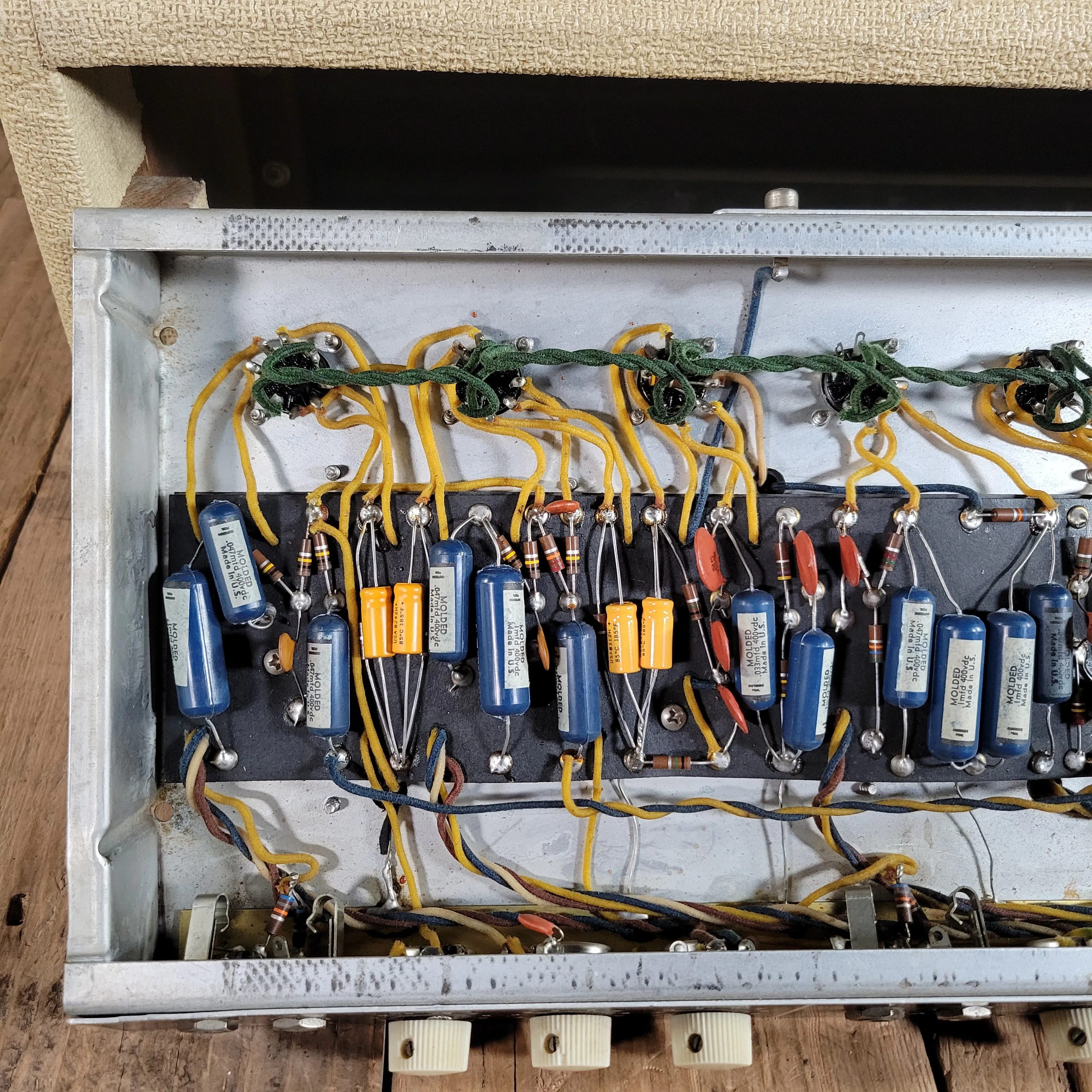 SOLD - Fender Bandmaster 6G7-A 1962 Blond Head and Cabinet