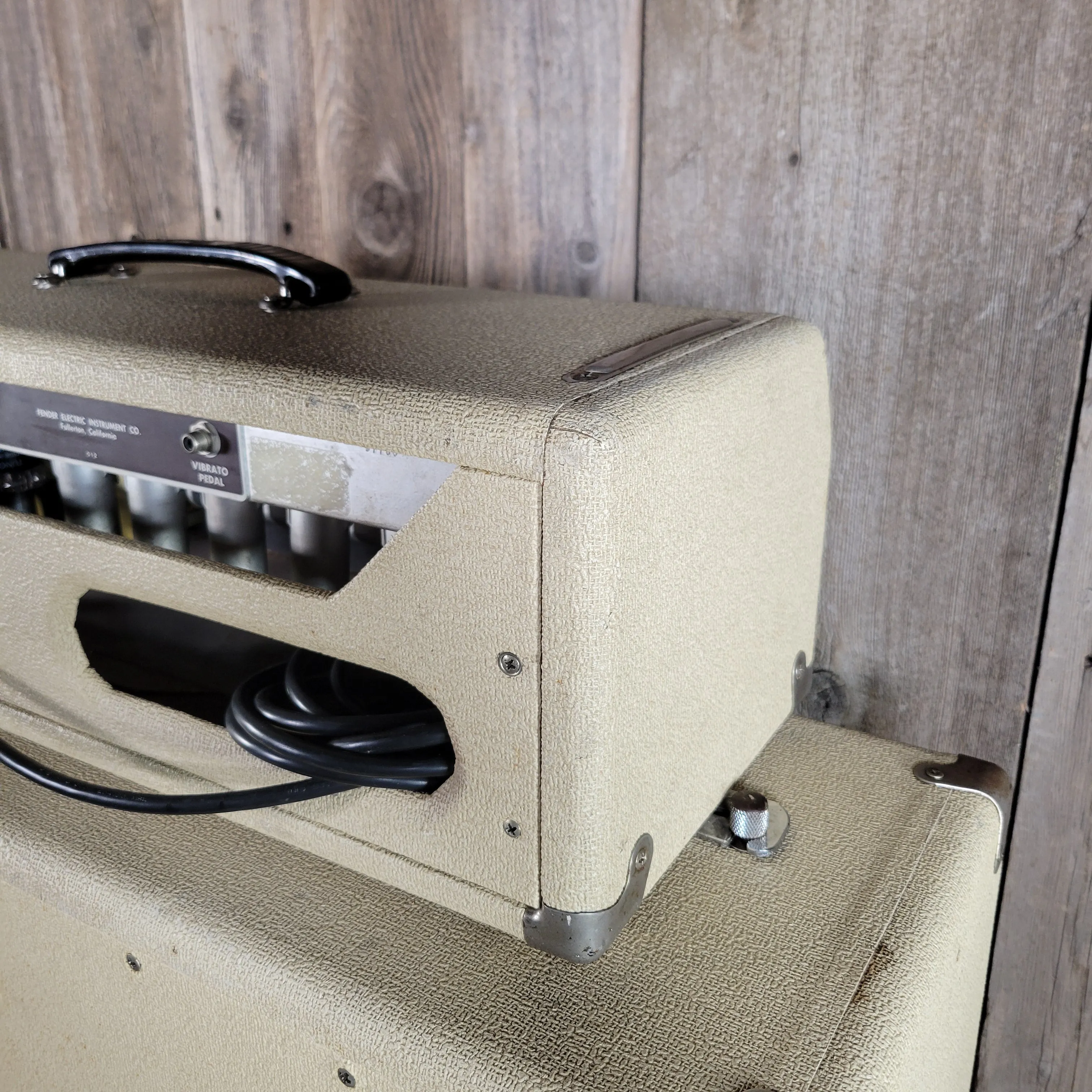 SOLD - Fender Bandmaster 6G7-A 1962 Blond Head and Cabinet