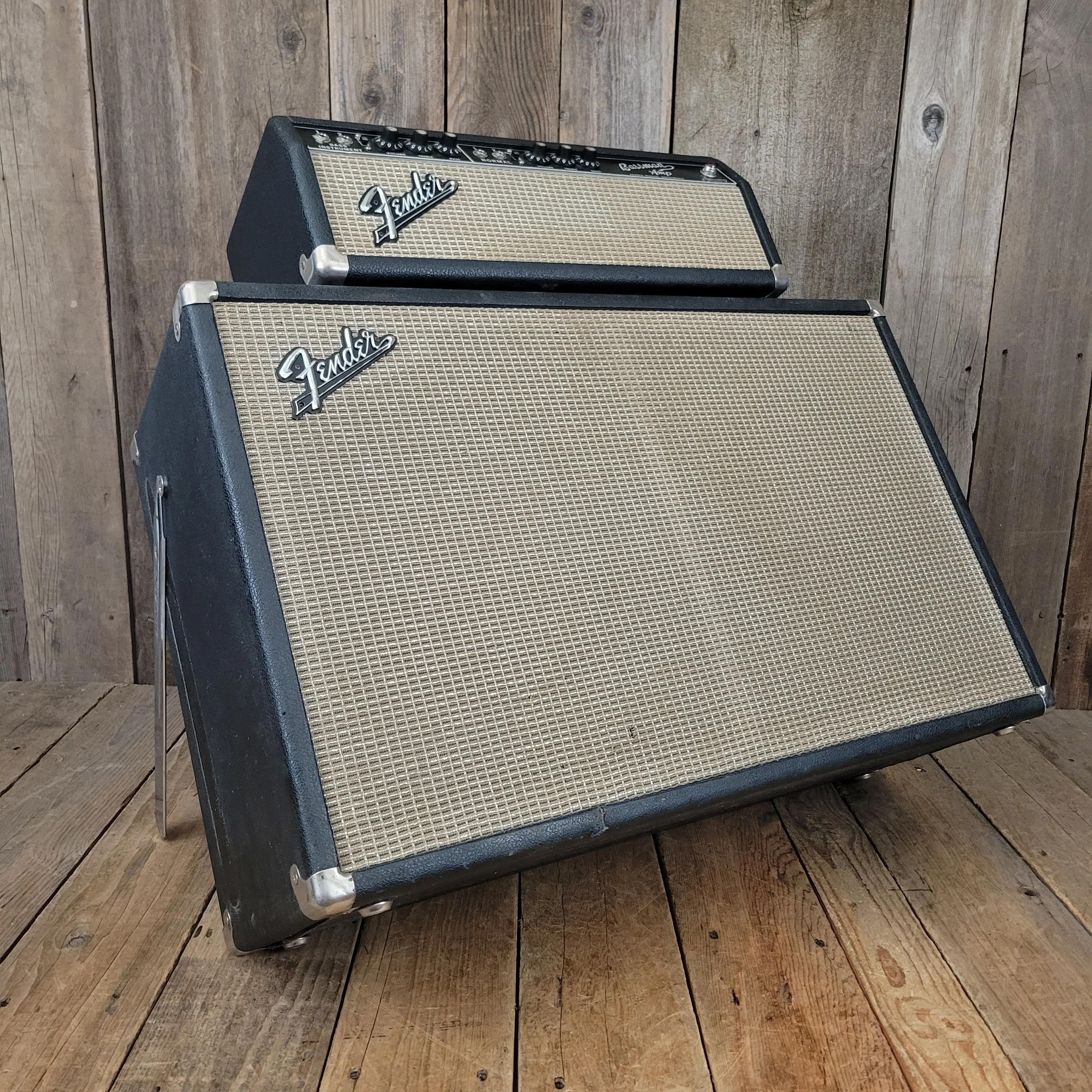SOLD - Fender Bassman Head and 2x12 Cabinet January 1967
