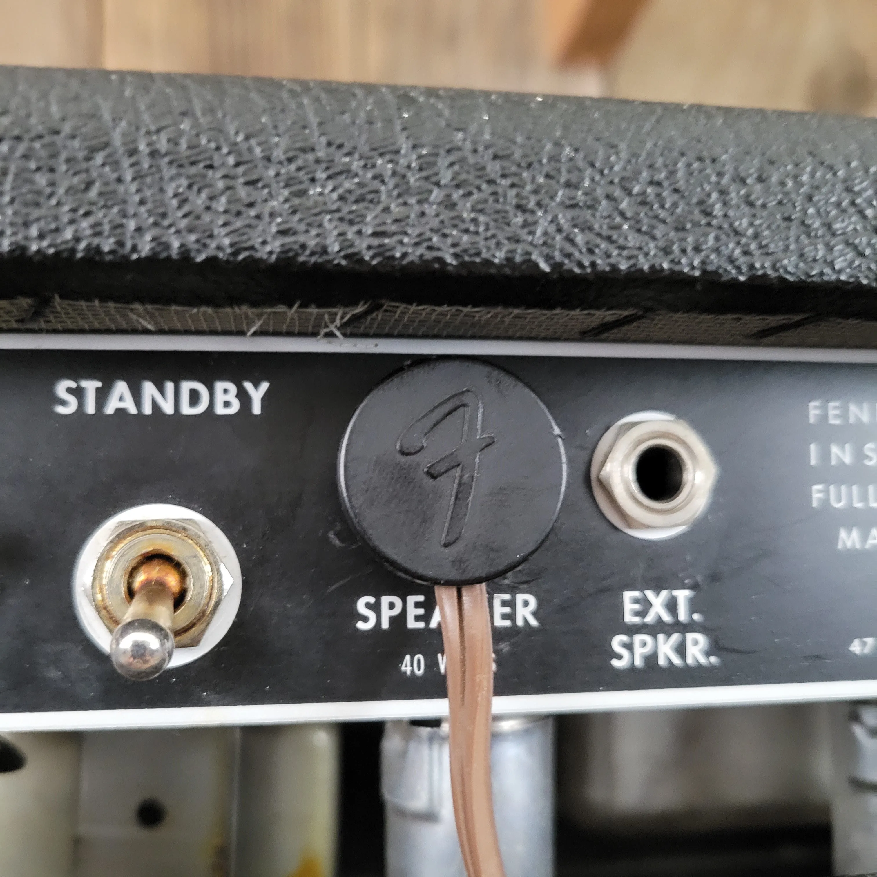 SOLD - Fender Vintage 1966 Black Panel Bandmaster AB763 40 Watt 2 Channel Head and 2x12 Cabinet