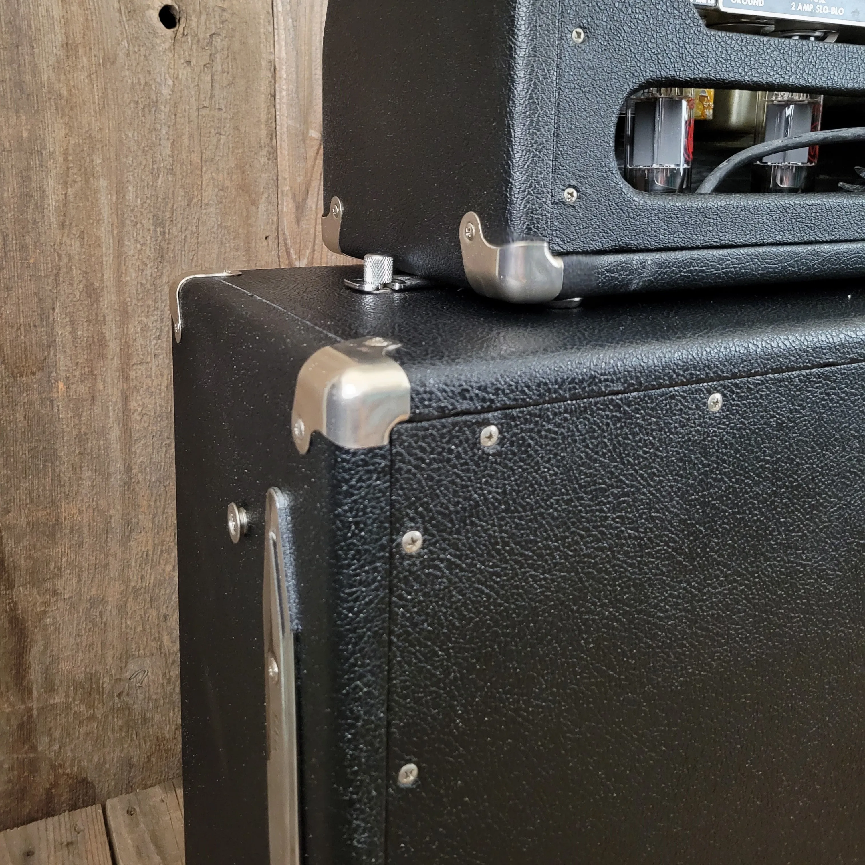 SOLD - Fender Vintage 1966 Black Panel Bandmaster AB763 40 Watt 2 Channel Head and 2x12 Cabinet