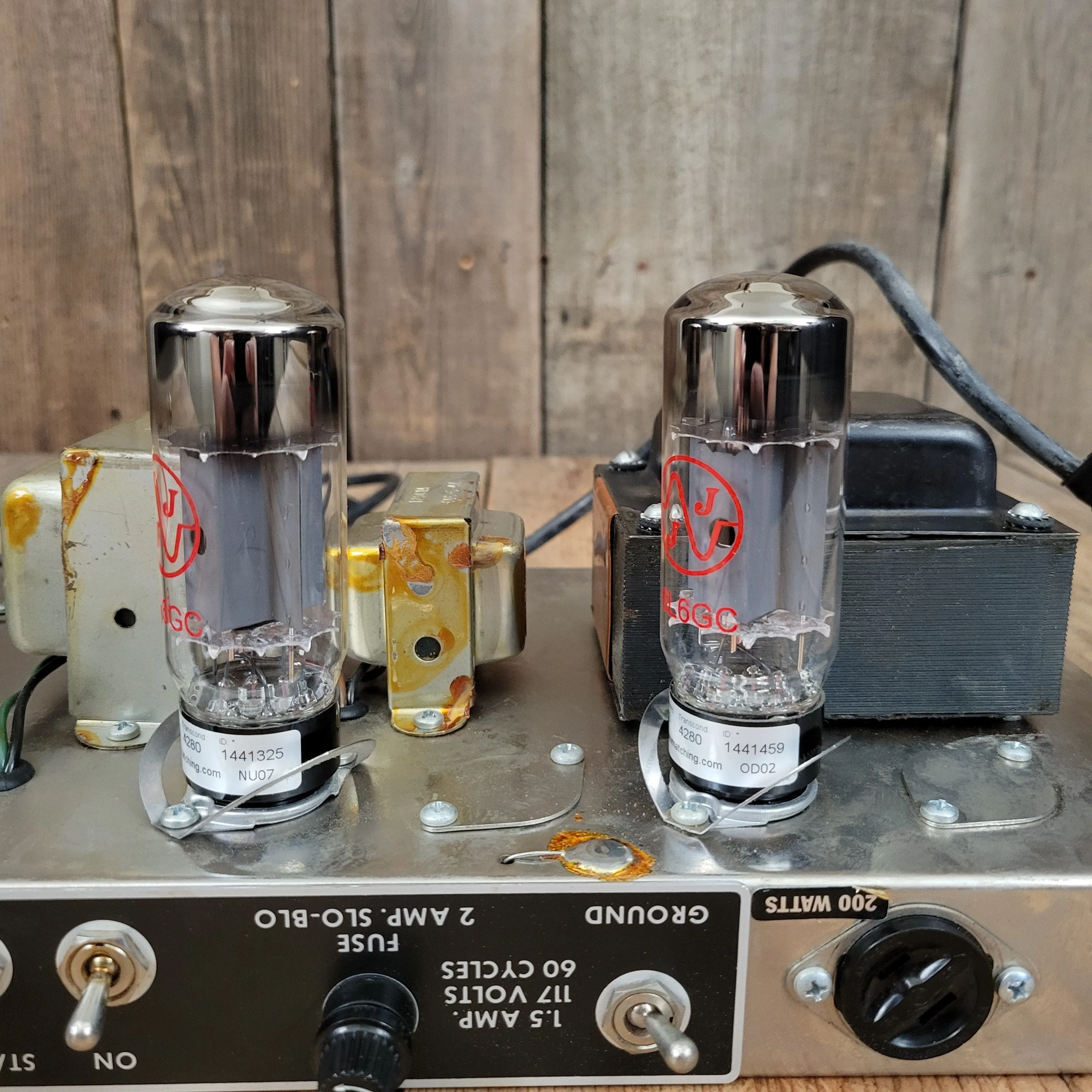 SOLD - Fender Vintage 1966 Black Panel Bandmaster AB763 40 Watt 2 Channel Head and 2x12 Cabinet