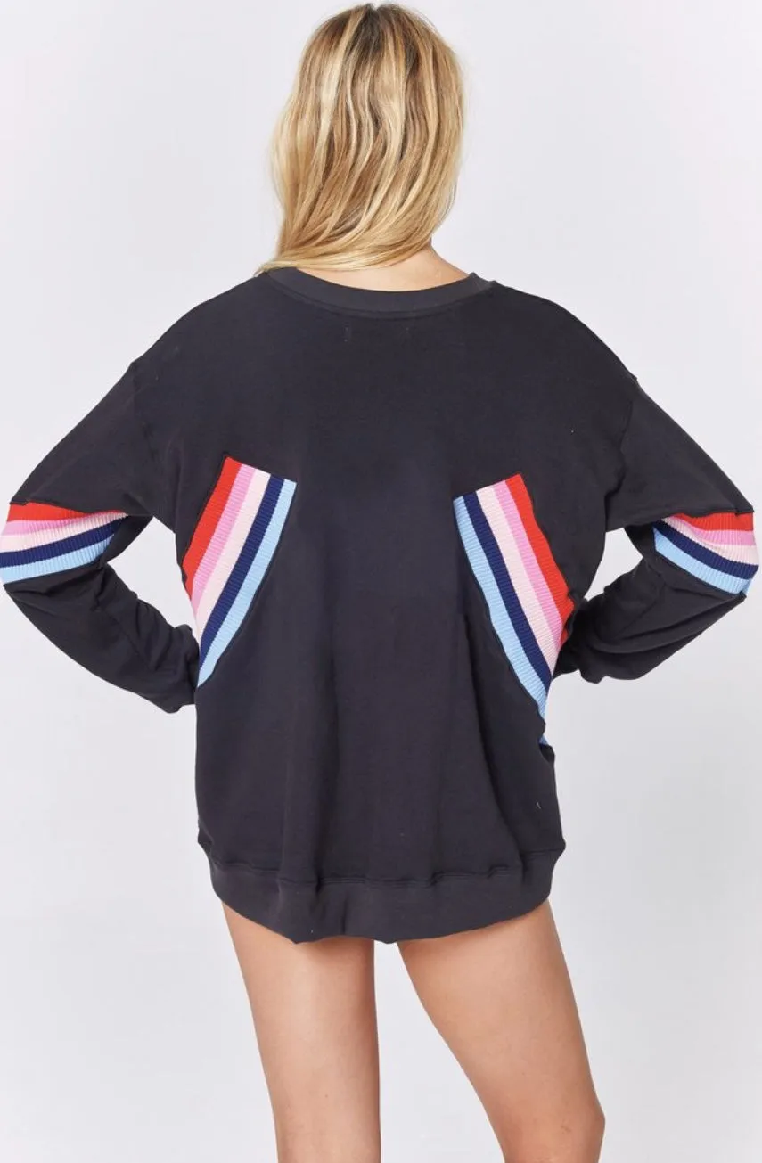 Spiritual Gangster Stripe Sweatshirt