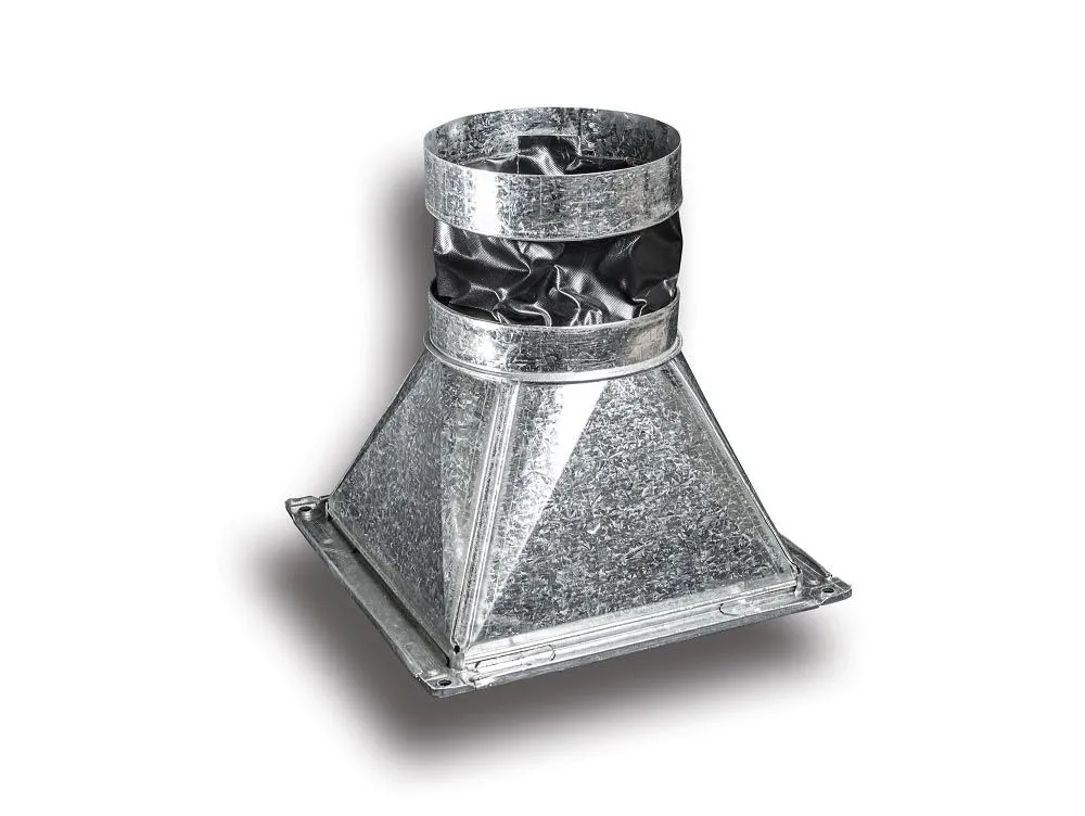 Square To Round (Flexible Transition)-Galvanized Steel