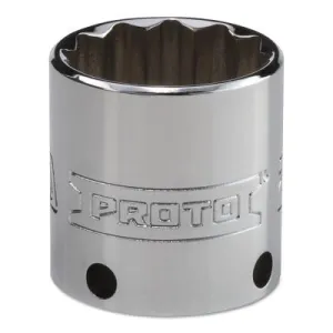 Stanley?? Products Tether-Ready Drive Deep Sockets, 3/8 in Drive, 26 mm, 1 3/8 in L, 12 Points, 5226M-TT