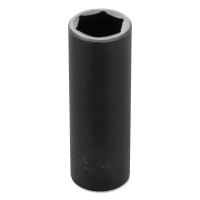 Stanley?? Products Torqueplus Deep Impact Sockets 1/2 in, 1/2 in Drive, 3/4 in, 6 Points, 7324H