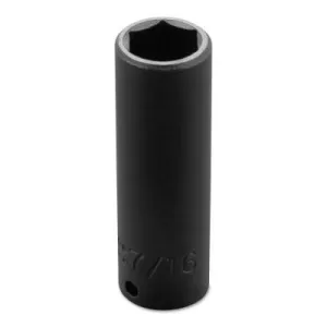 Stanley® Products Torqueplus Deep Impact Sockets 1/4 in, 1/4 in Drive, 9/16 in, 6 Points, 6518H