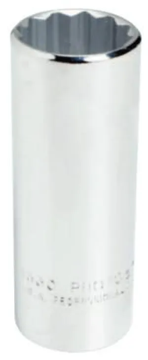 Stanley® Products Torqueplus Deep Sockets, 1/2 in Drive, 13/16 in Opening, 12 Points, 5326