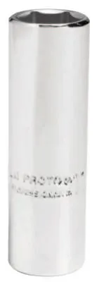 Stanley?? Products Torqueplus Deep Sockets 1/4 in, 1/4 in Drive, 1/4 in, 12 Points, 4708LT
