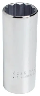 Stanley® Products Torqueplus Deep Sockets 3/8 in, 3/8 in Drive, 7/16 in, 12 Points, 5014