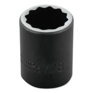Stanley® Products Torqueplus Impact Sockets, 1/2 in Drive, 7/8 in Opening, 12 Points, 7428