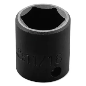 Stanley® Products Torqueplus Impact Sockets 3/8 in, 3/8" Dr, 11/16 in, 6 Pt, 7222H