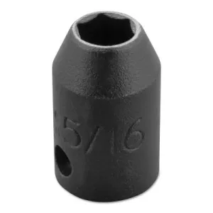 Stanley?? Products Torqueplus Impact Sockets 3/8 in, Hi Strength Magnetic, 3/8" Dr, 1/4 in, 6 Pt, 7208HF