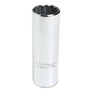 Stanley?? Products Torqueplus Metric Deep Sockets 1/2 in, 1/2 in Drive, 27 mm, 12 Points, 5327M