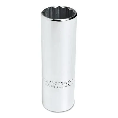 Stanley?? Products Torqueplus Metric Deep Sockets 1/2 in, 1/2 in Drive, 27 mm, 12 Points, 5327M