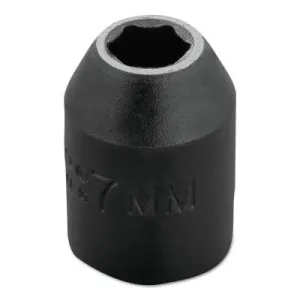 Stanley® Products Torqueplus Metric Impact Sockets 3/8 in, 3/8 in Drive, 7 mm, 6 Points, 7207M