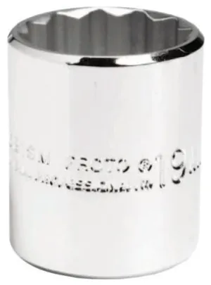 Stanley® Products Torqueplus Metric Sockets 3/8 in, 3/8 in Drive, 19 mm, 6 Points, 5219MH