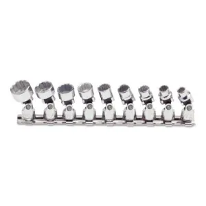 Stanley® Products Torqueplus Universal Socket Sets, 1/4 in, 12 Point, 9 Piece, 47107