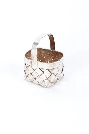 Sterling Woven Basket IV