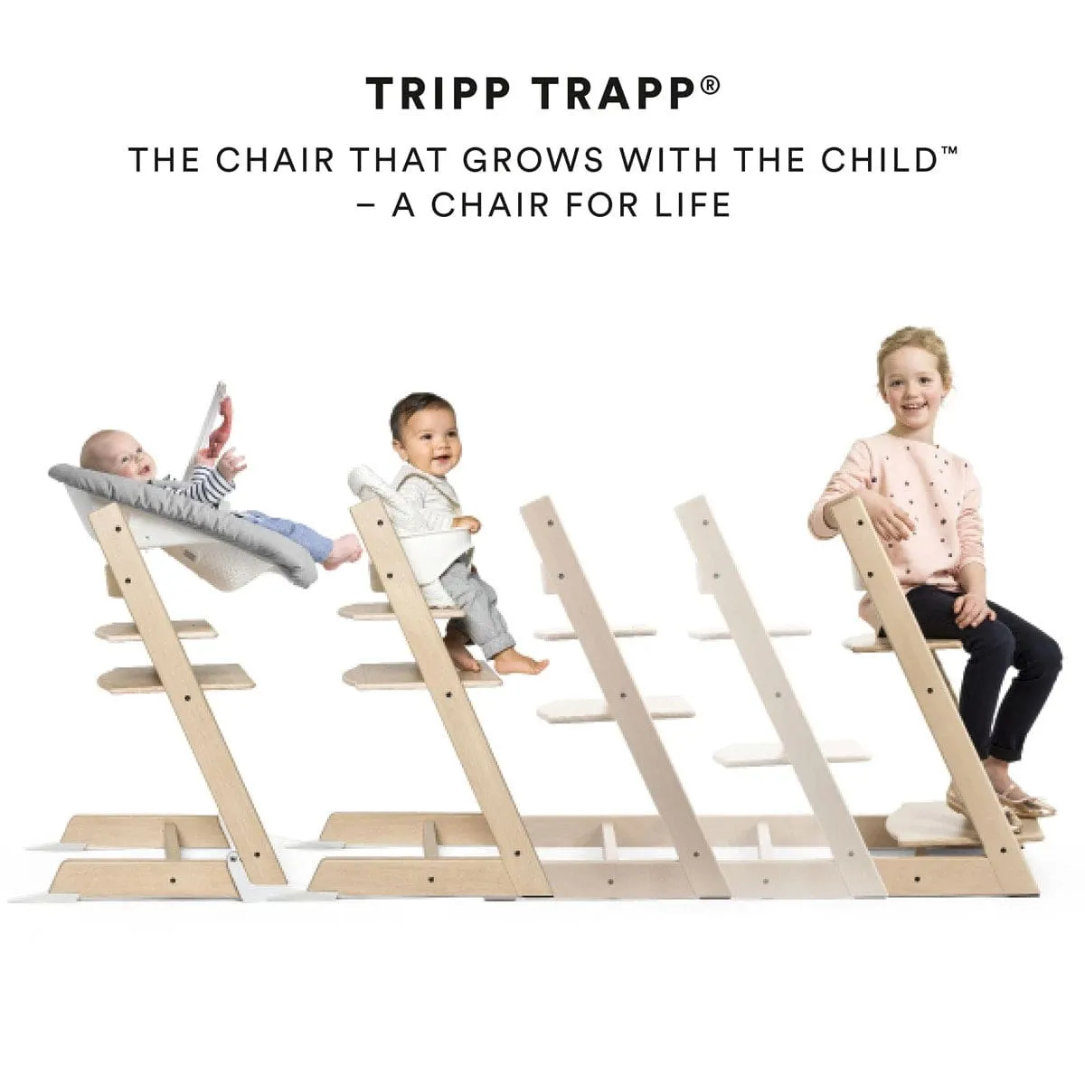 Stokke Tripp Trapp® High Chair² and Cushion² with Stokke® Tray (Complete)